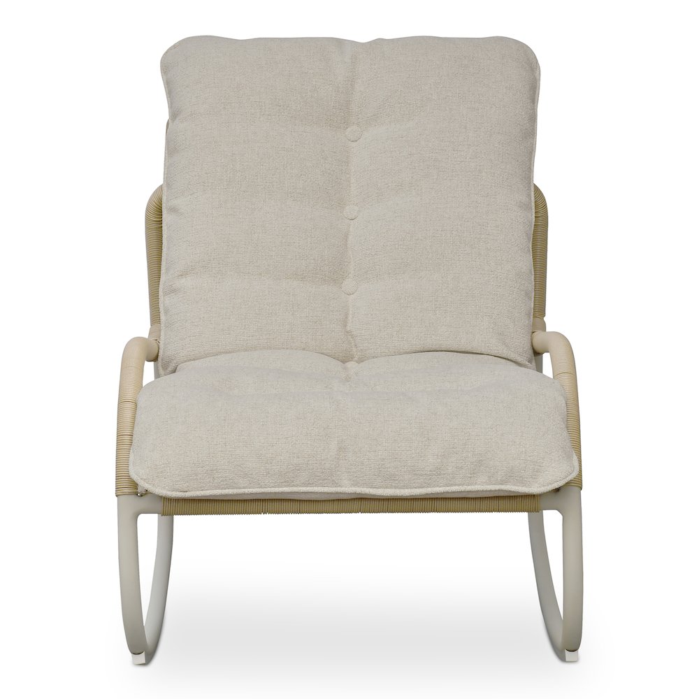 Lyra Outdoor Rocking Chair Beige