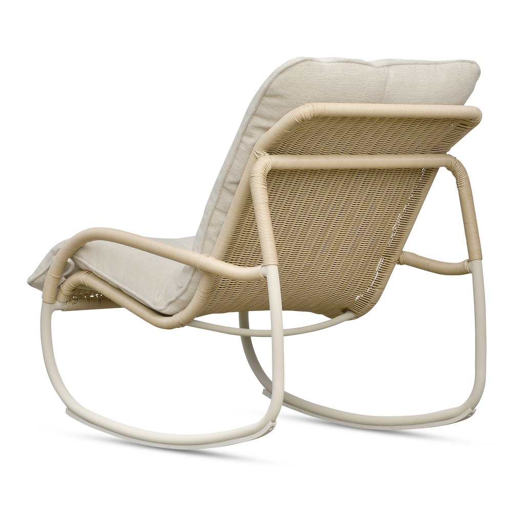 Lyra Outdoor Rocking Chair Beige