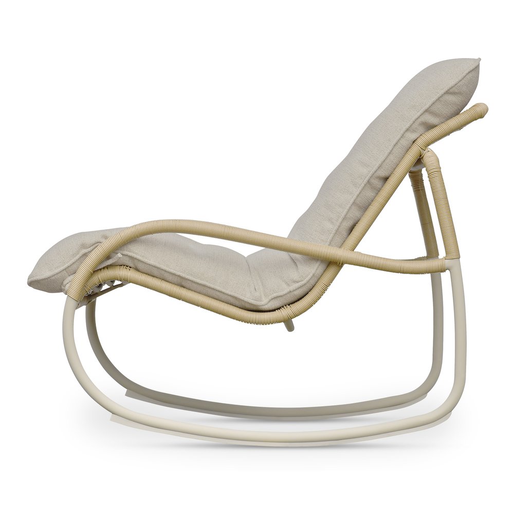 Lyra Outdoor Rocking Chair Beige