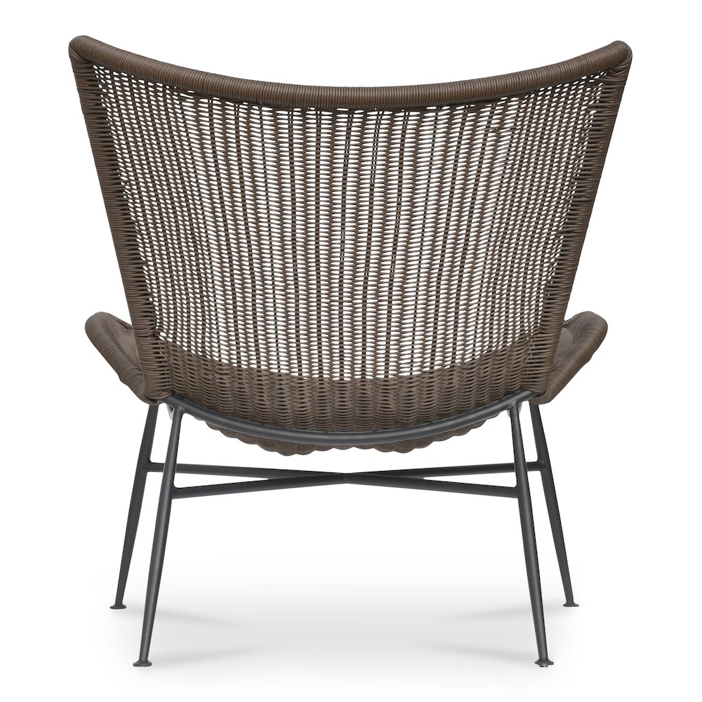 Paige Outdoor Accent Chair Brown