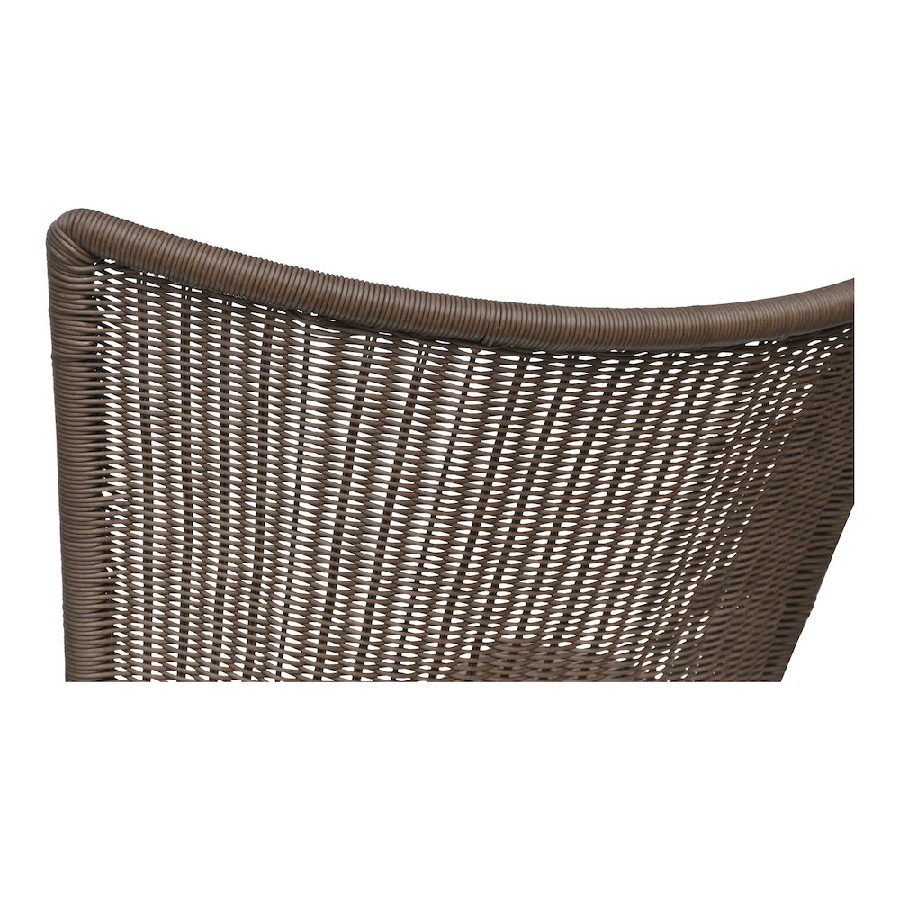 Paige Outdoor Accent Chair Brown