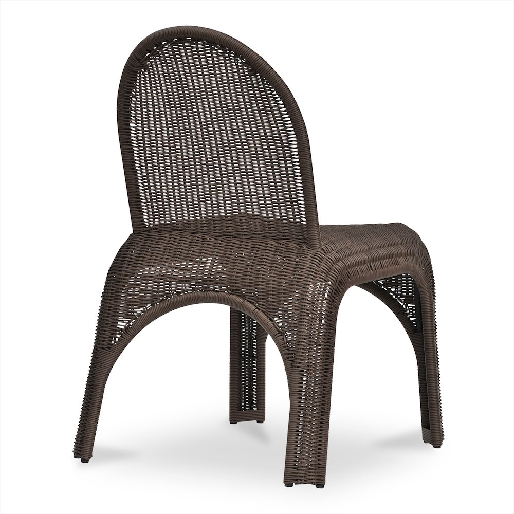 Kendall Outdoor Dining Chair Brown-Set of Two