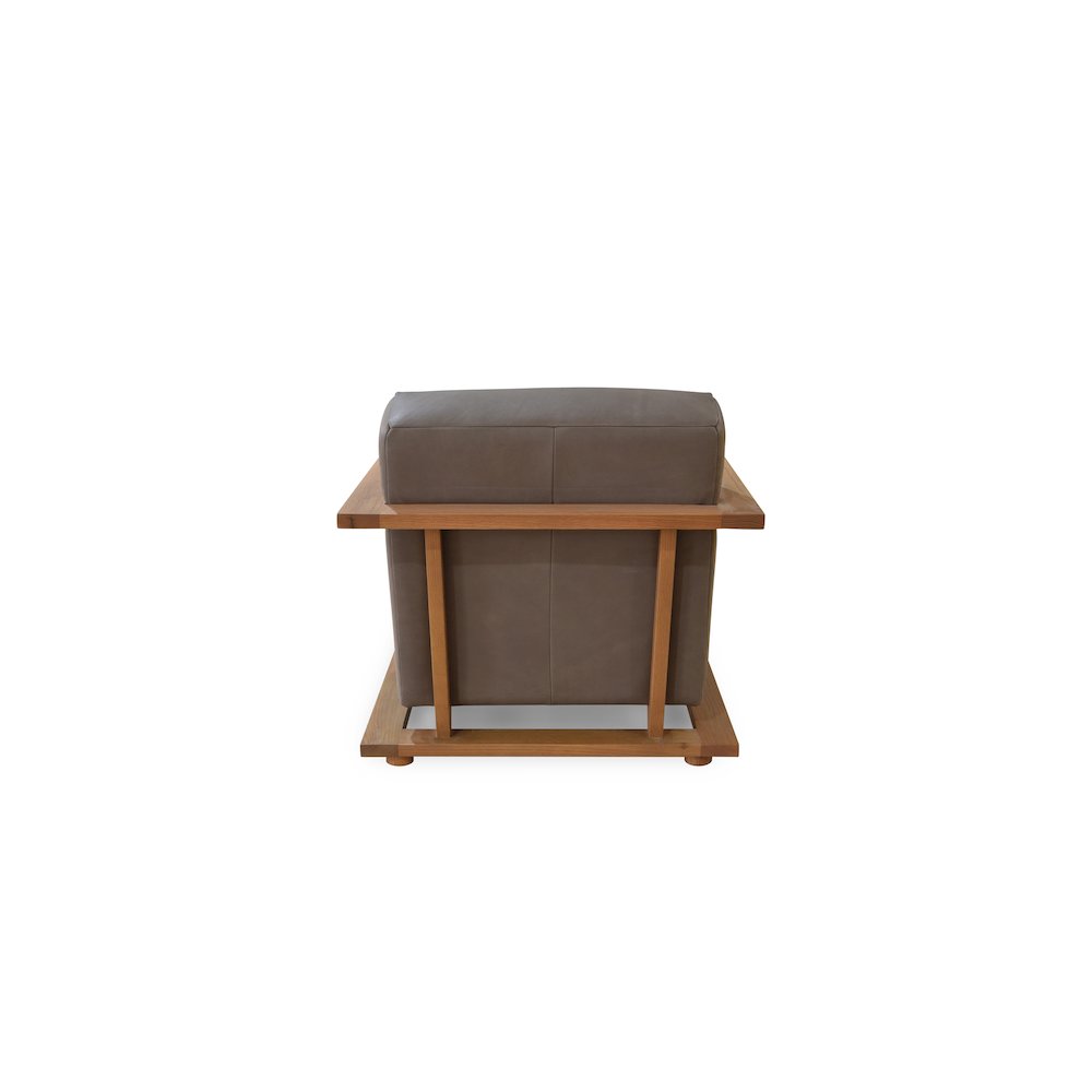 Eckersley Lounge Chair Cool Brown Leather