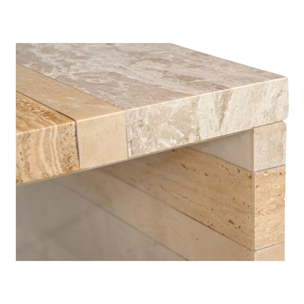 Rosa Accent Table Multicolor Marble