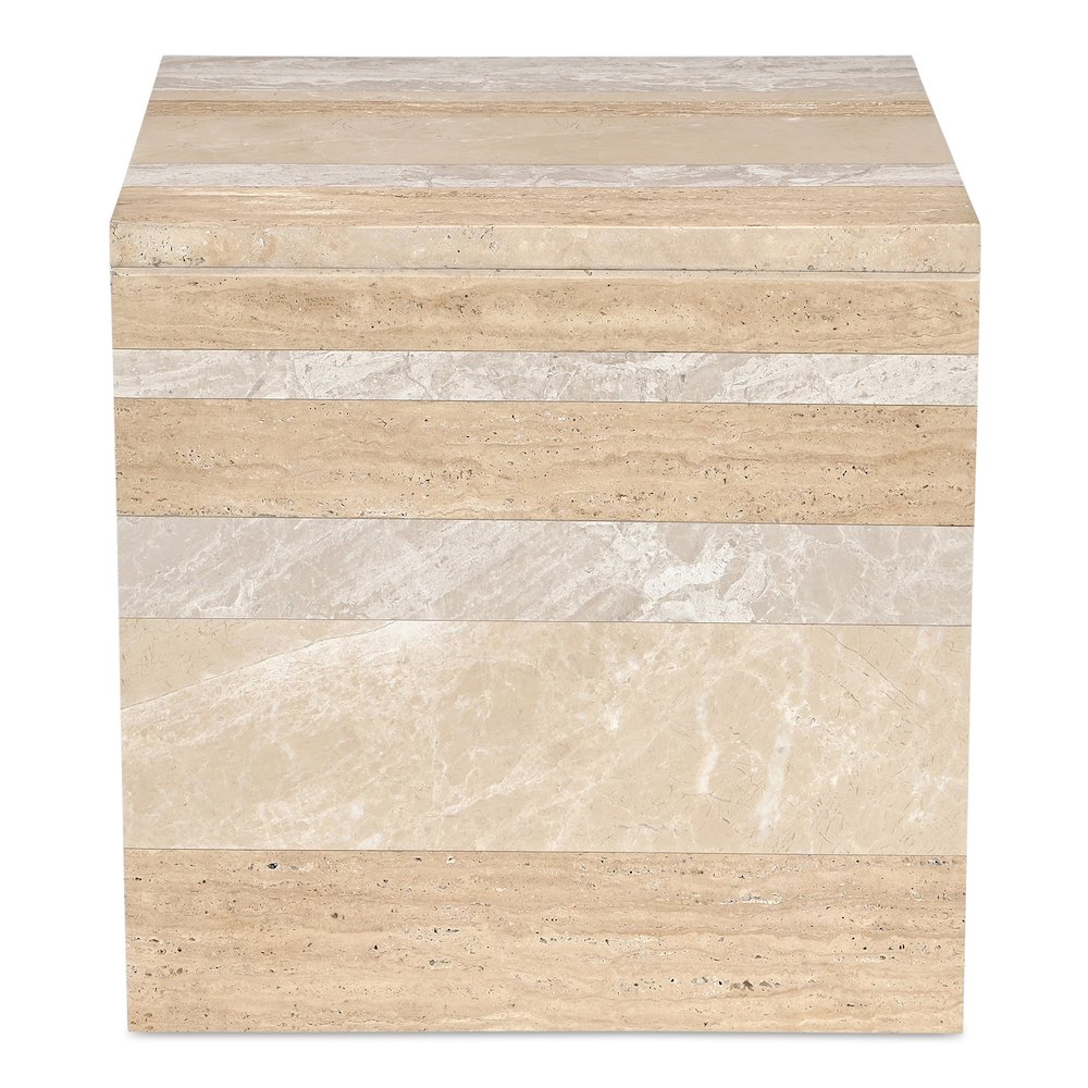 Rosa Accent Table Multicolor Marble