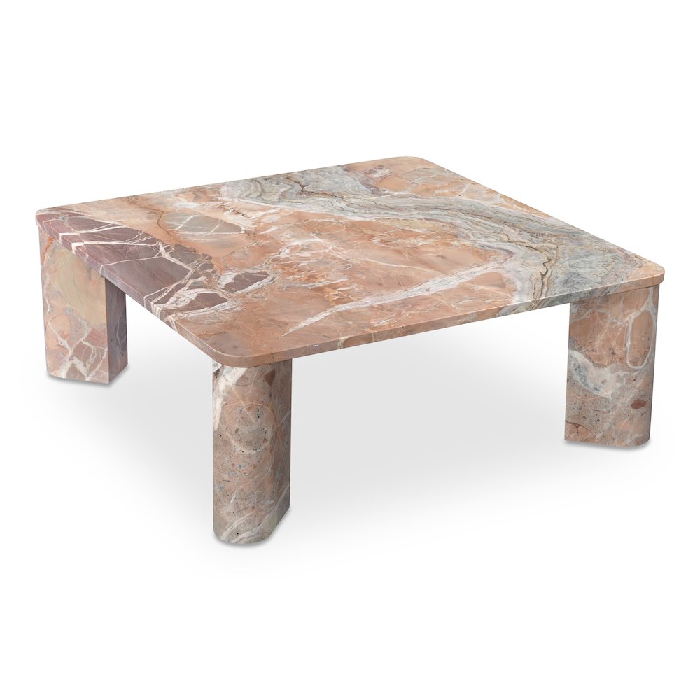 Segment Coffee Table Orange Levante Marble