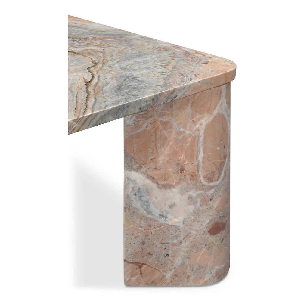 Segment Coffee Table Orange Levante Marble
