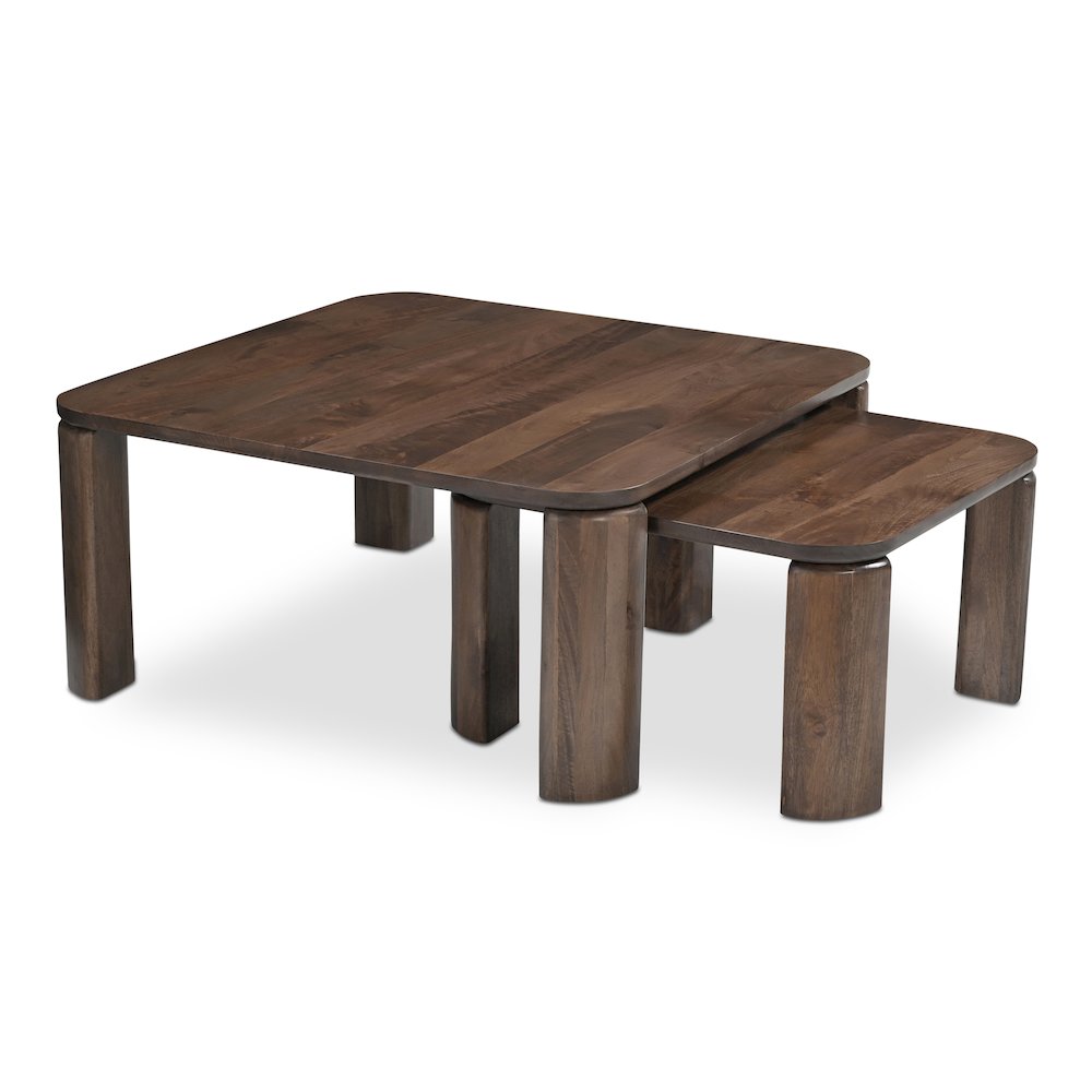 Bailey Nesting Coffee Table Deep Brown