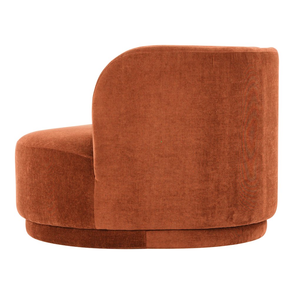 Yoon Chaise Right Fired Rust