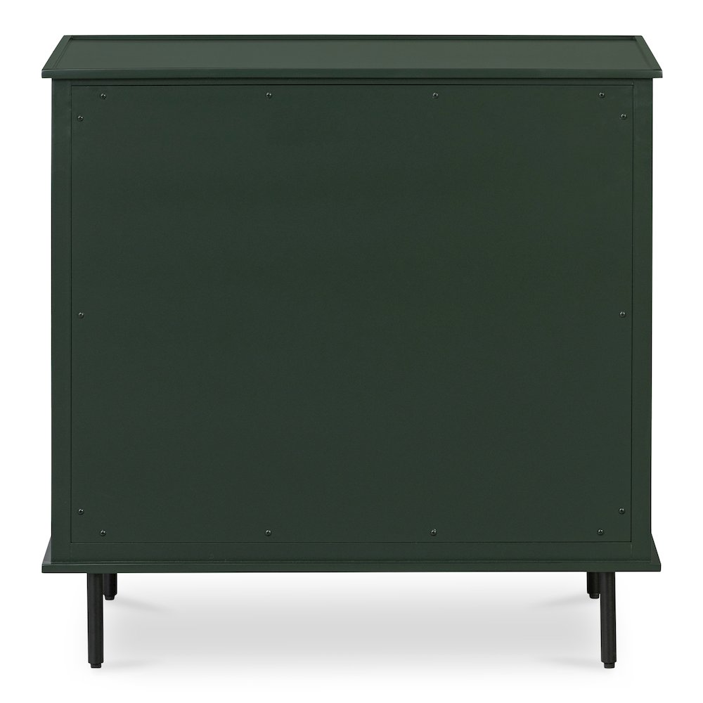 Reagan 3 Drawer Nightstand Deep Green