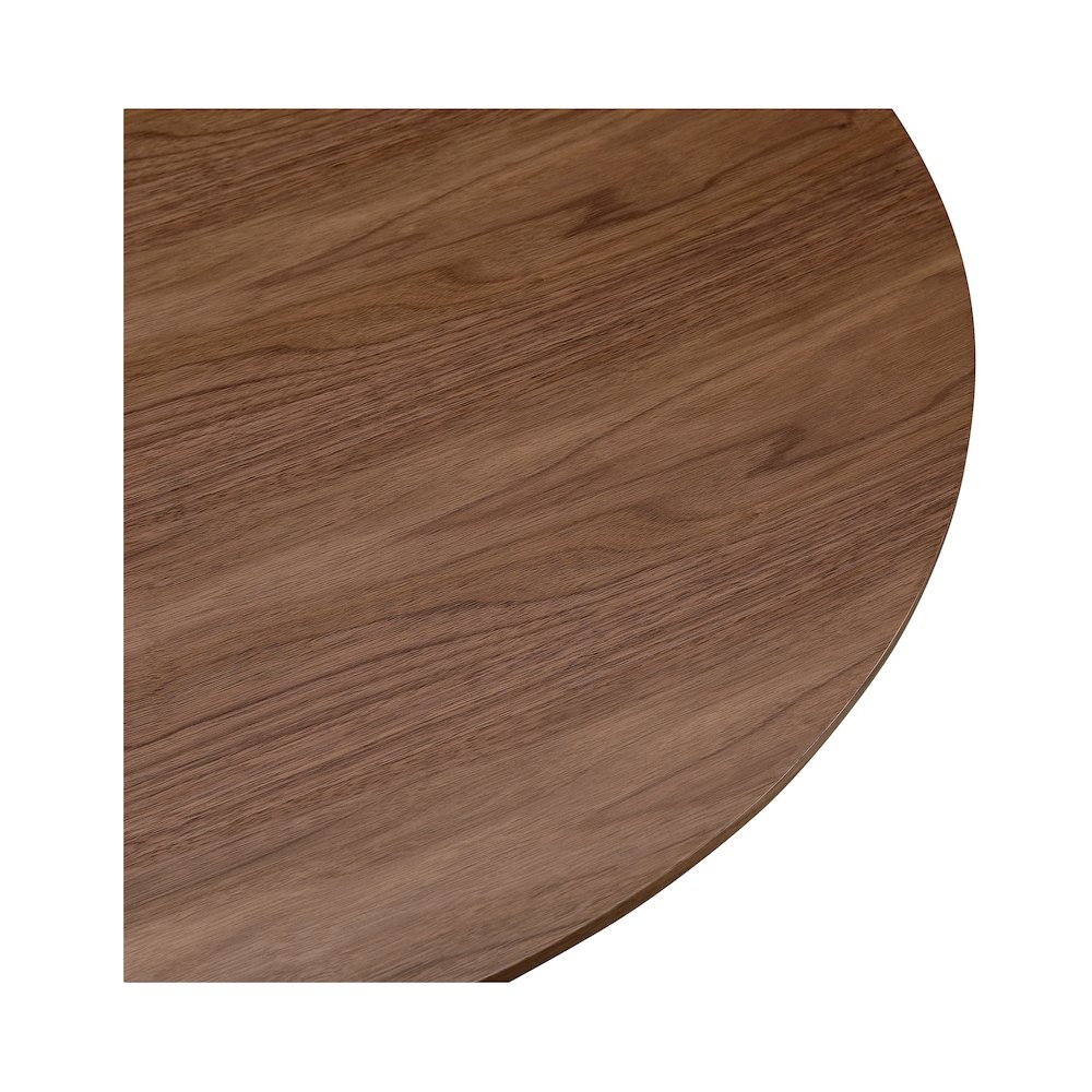 Otago Round Dining Table Walnut Brown