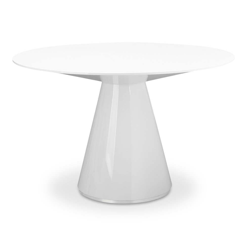 Otago Round Dining Table White