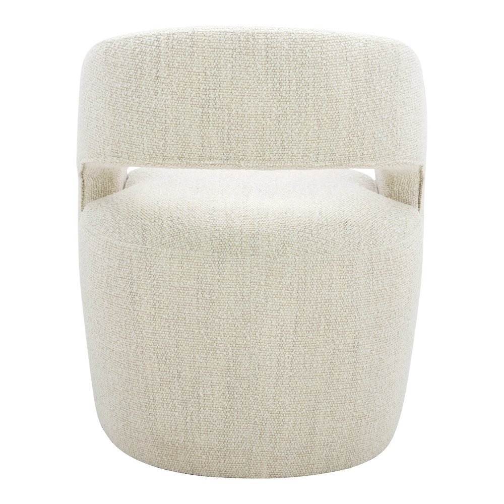 Barrow Rolling Dining Chair White Mist