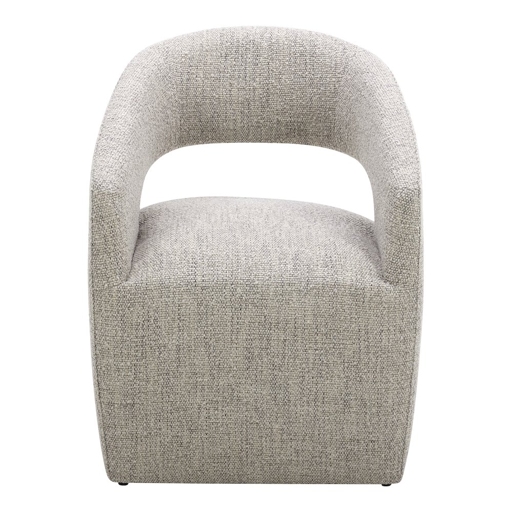 Barrow Rolling Dining Chair Grey Storm
