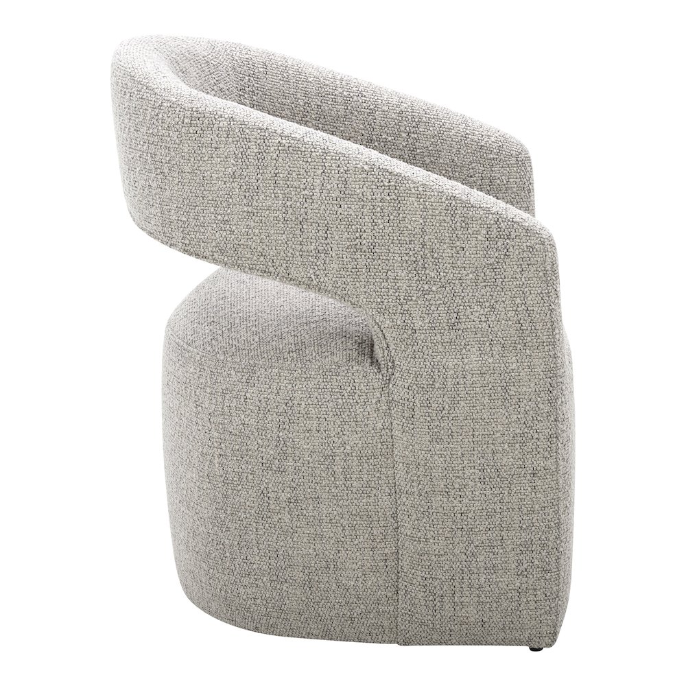 Barrow Rolling Dining Chair Grey Storm