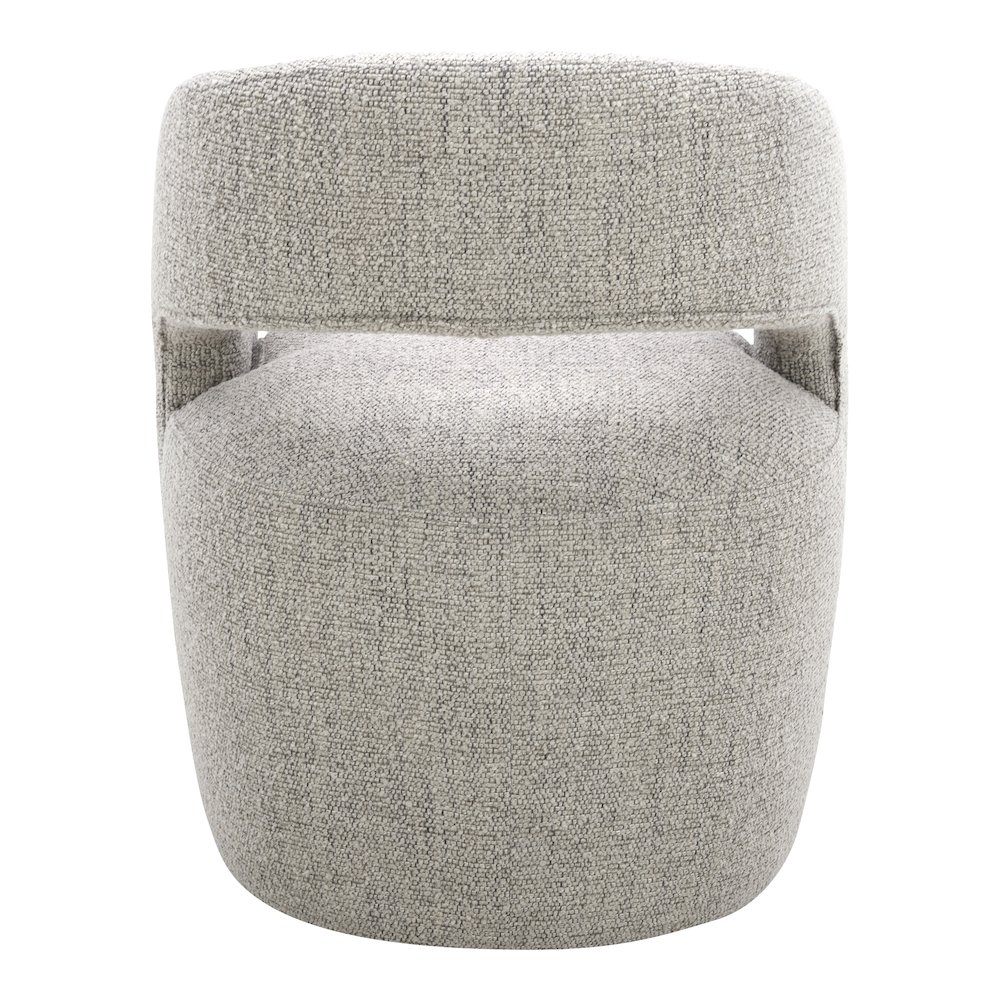 Barrow Rolling Dining Chair Grey Storm