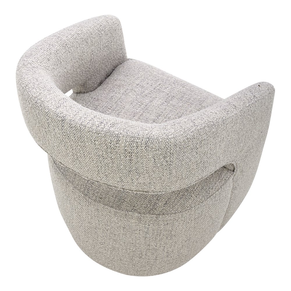 Barrow Rolling Dining Chair Grey Storm