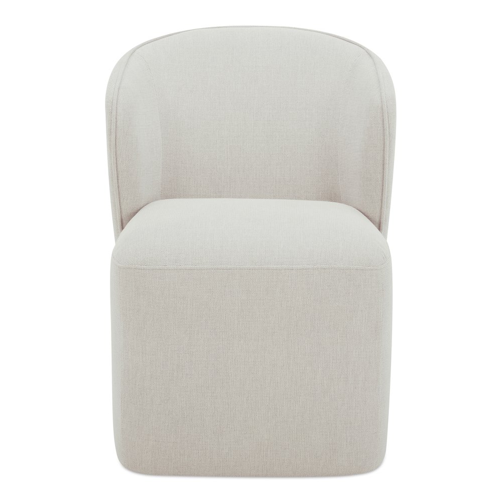 Larson Rolling Dining Chair Heather Grey