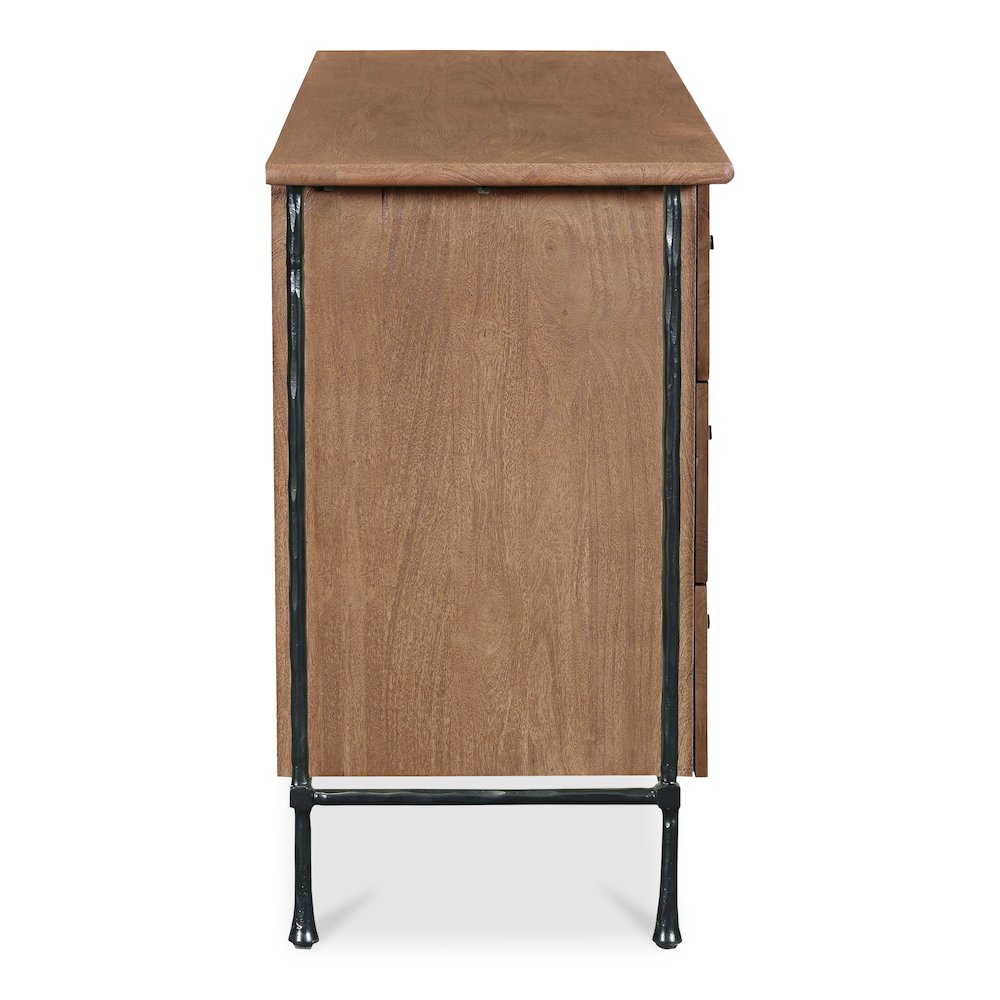 Rene 6 Drawer Dresser Brown