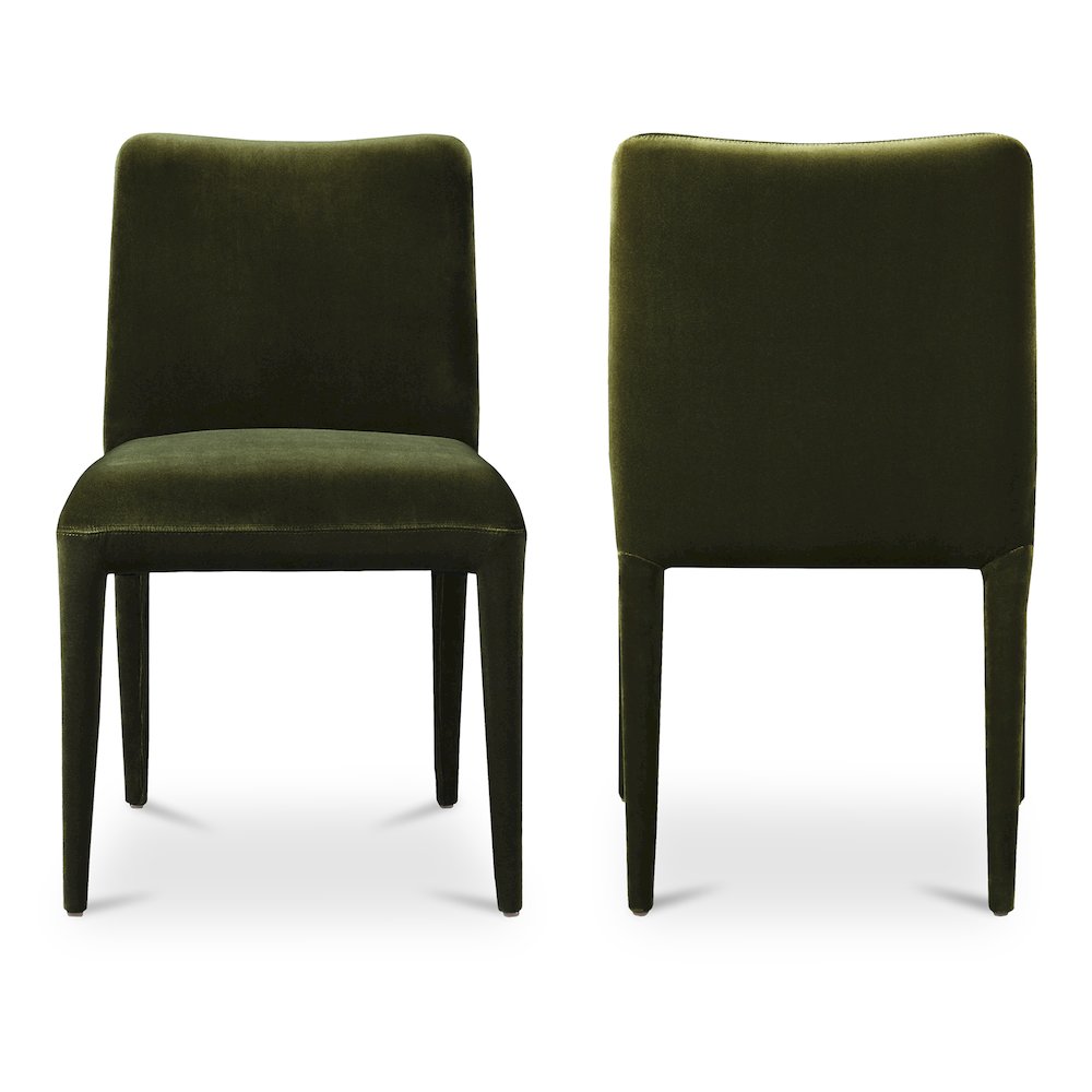 Calla Dining Chair Green Velvet – Set Of Two