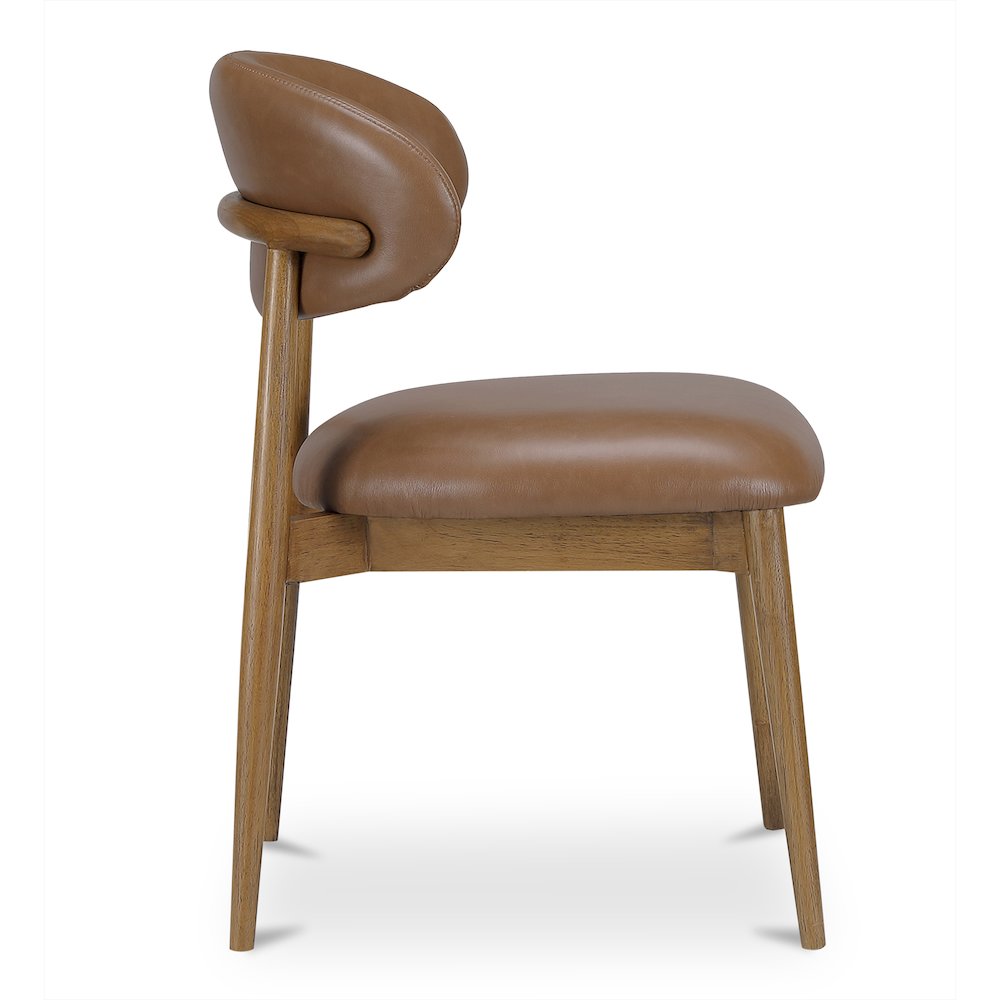 Ellie Dining Chair Brown Leather