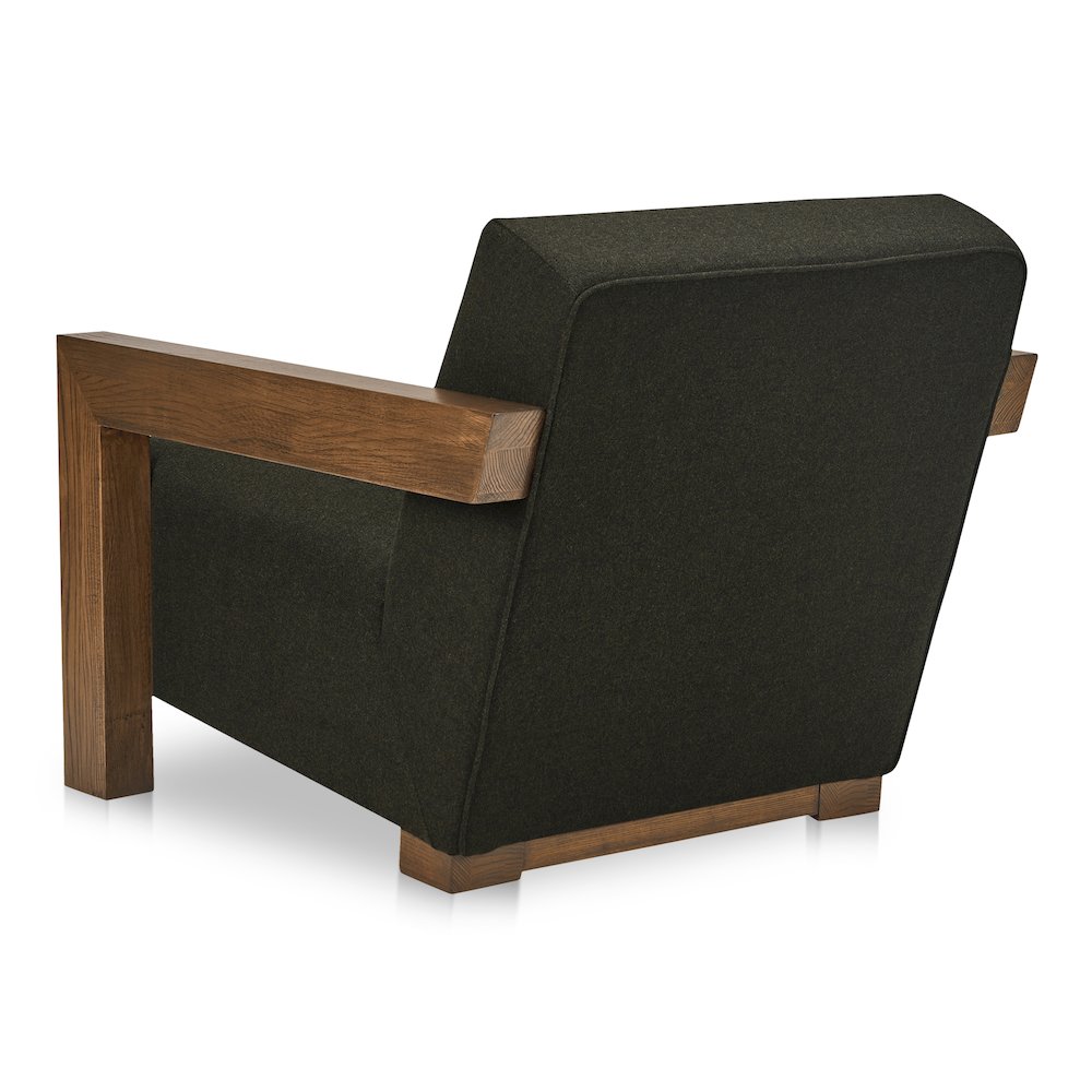 Garnet Lounge Chair Olive Wool Blend