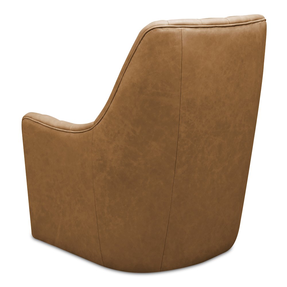 Bowie Swivel Chair Tan Leather