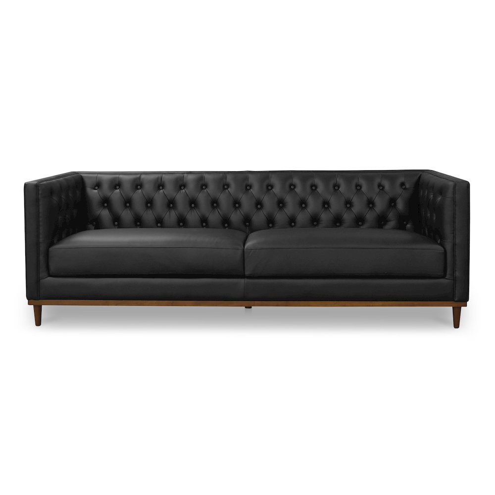 Fielder Sofa Black Leather