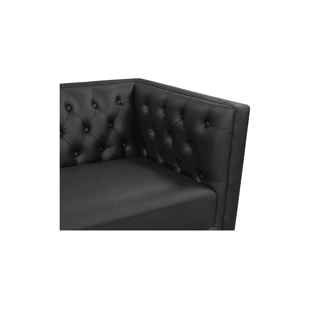 Fielder Sofa Black Leather