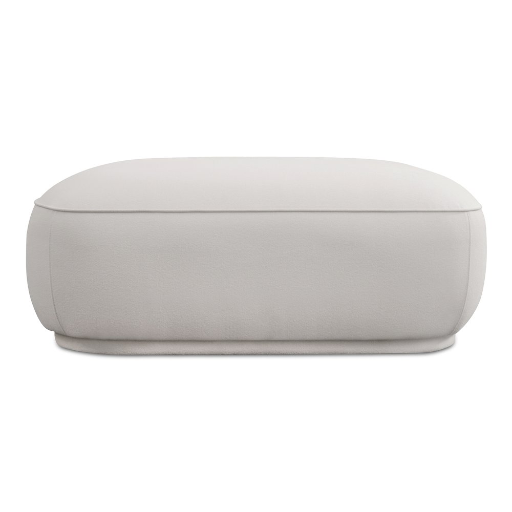Marion Square Ottoman White