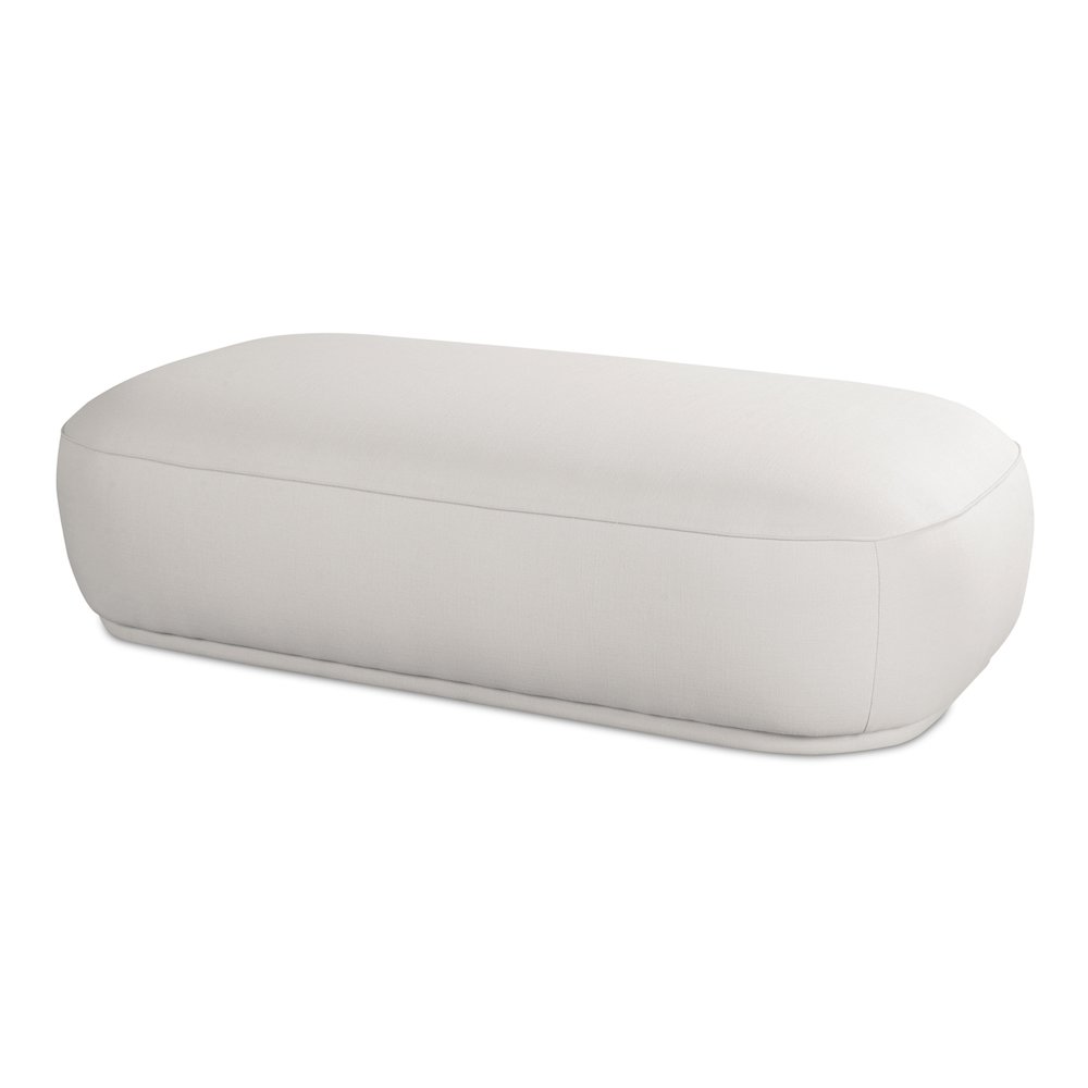 Marion Rectangular Ottoman White