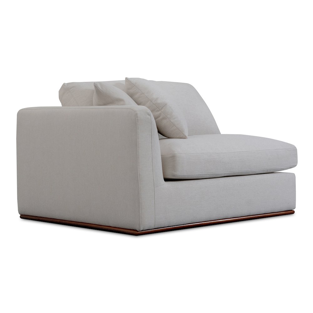 Rue Left Arm Facing Chair Off White