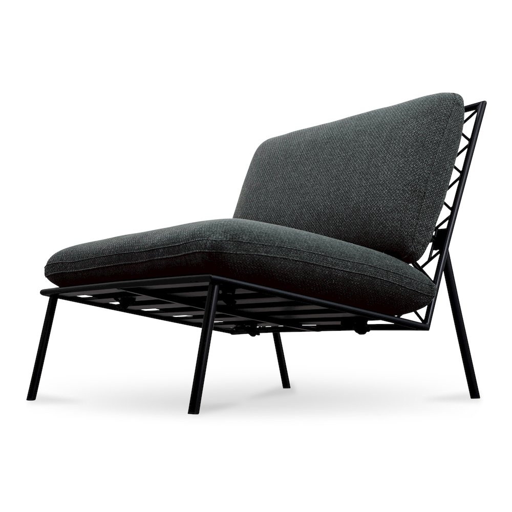 Salma Outdoor Accent Chair Speckled Charcoal