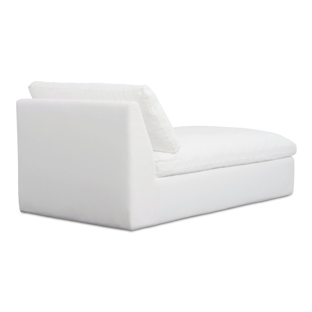 Miles Outdoor Chaise White