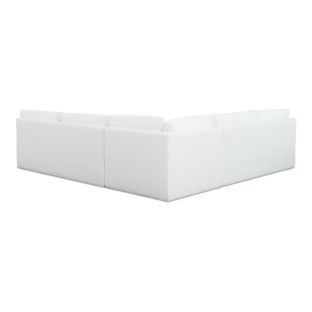 Miles Outdoor Modular 3 Piece White