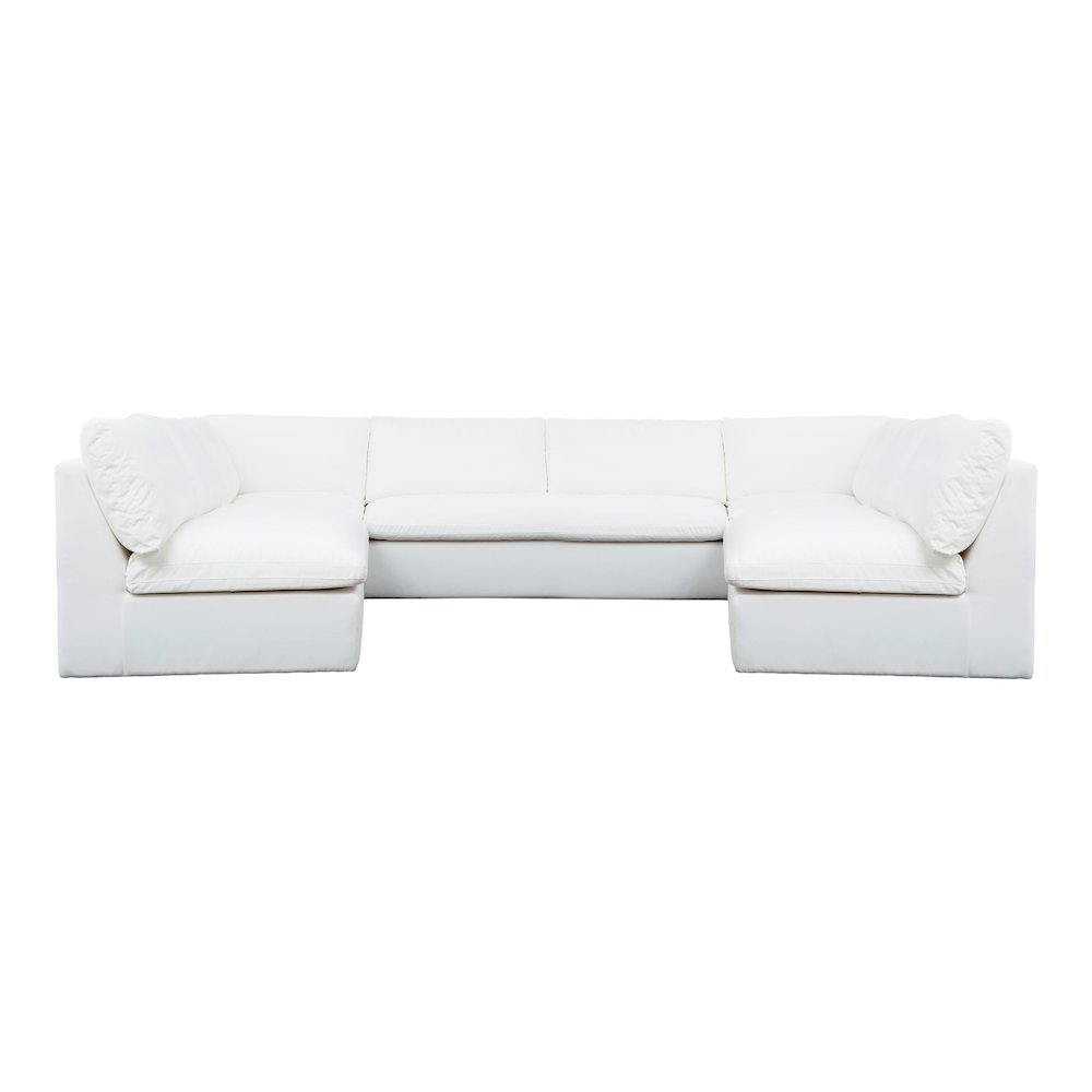 Miles Outdoor Modular 5 Piece White