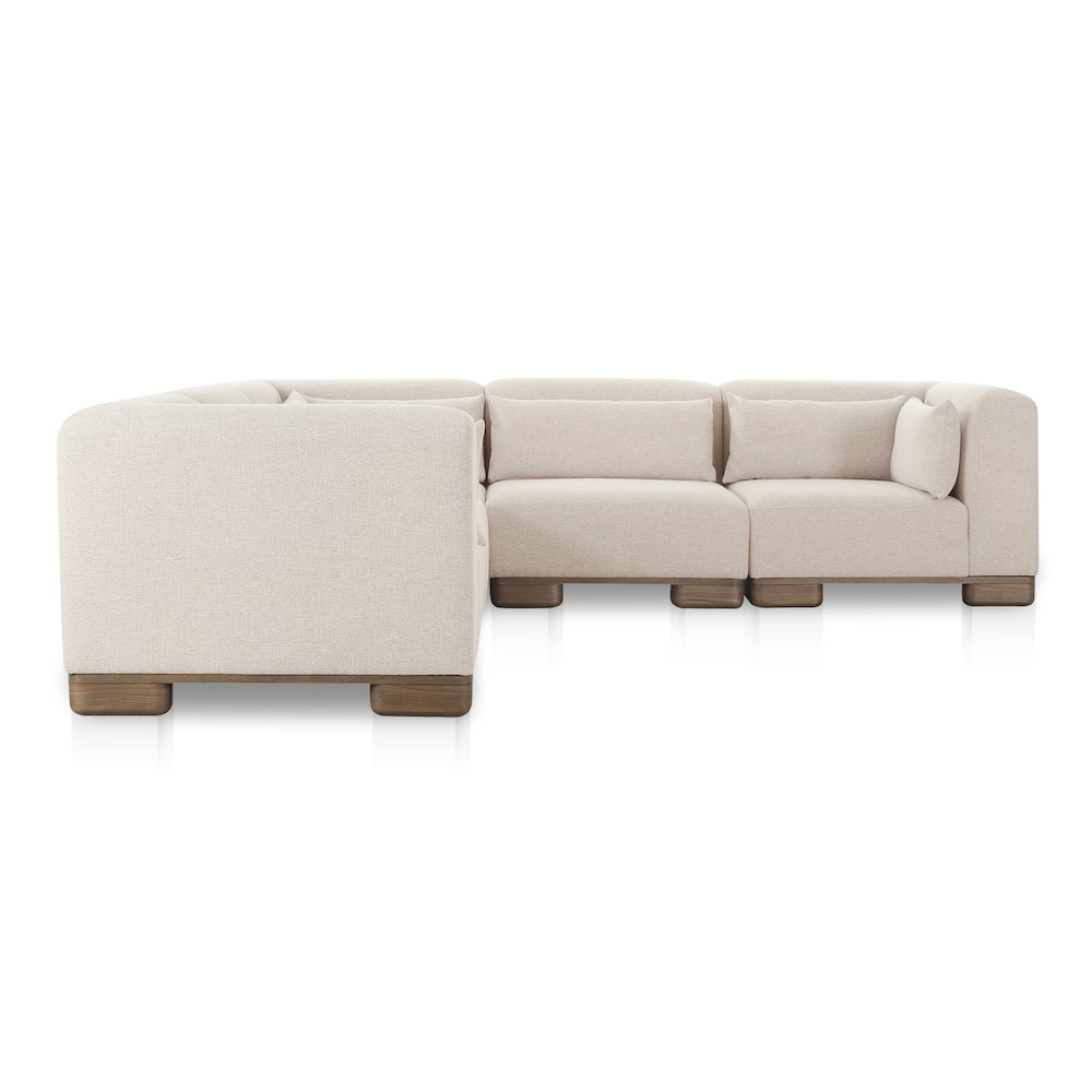 June Classic L-Shaped Modular Sectional Oatmeal