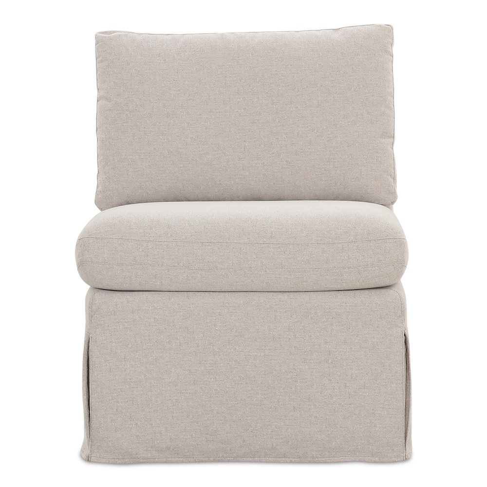 Fable Slipcover Dining Slipper Chair Beige