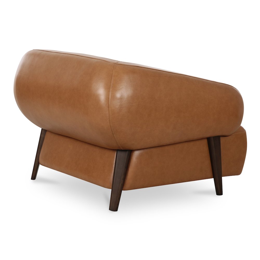 Devlin Lounge Chair Tan Leather