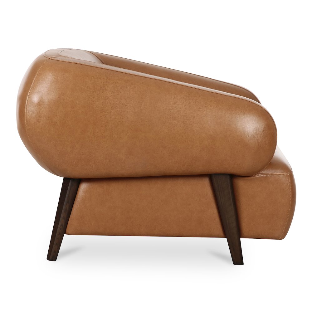 Devlin Lounge Chair Tan Leather