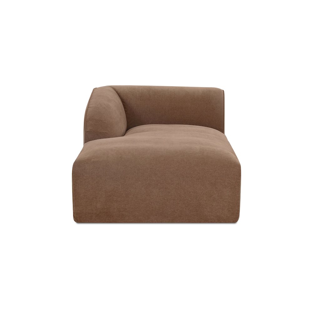Isla Left Arm Facing Chaise Mocha