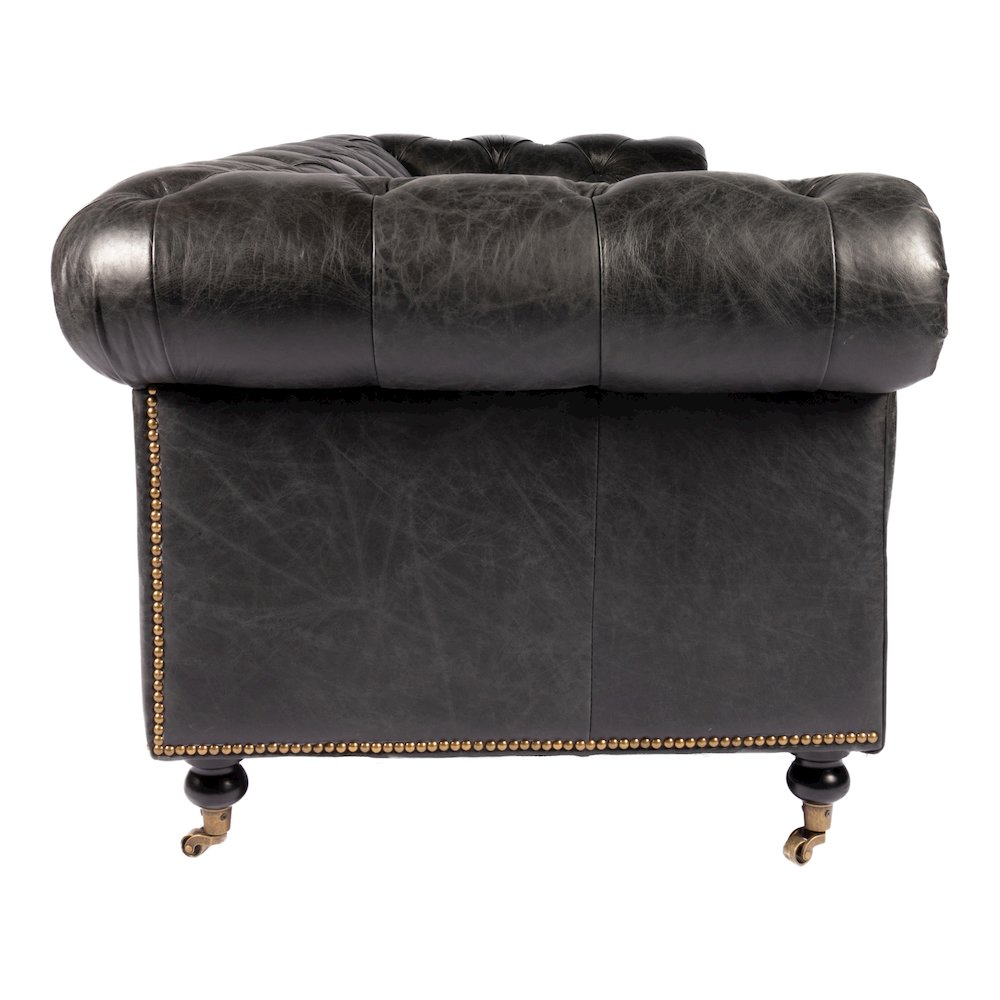 Birmingham Sofa Black Leather
