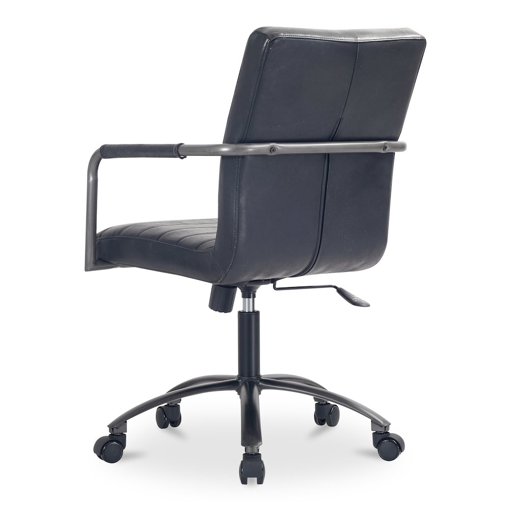 Roy Office Chair Black Leather
