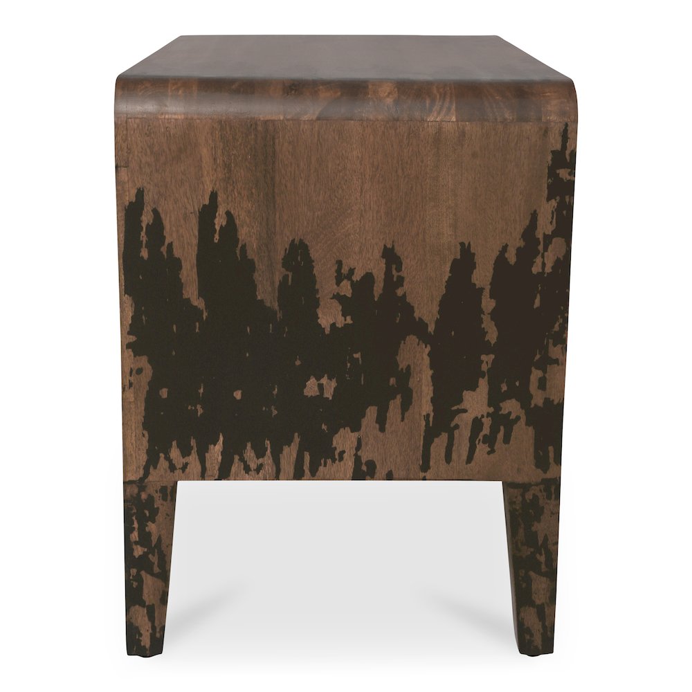 Iris Nightstand Distressed Black