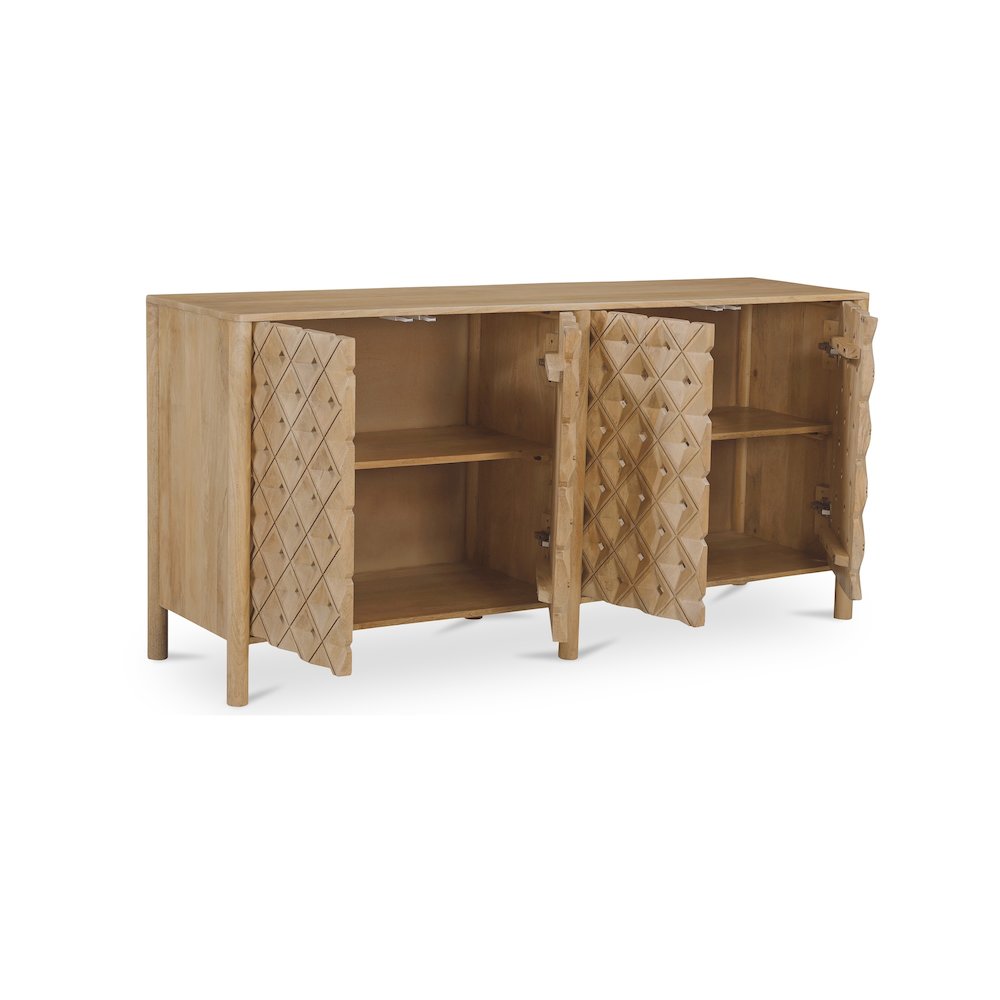 Fulton 4 Door Sideboard Natural
