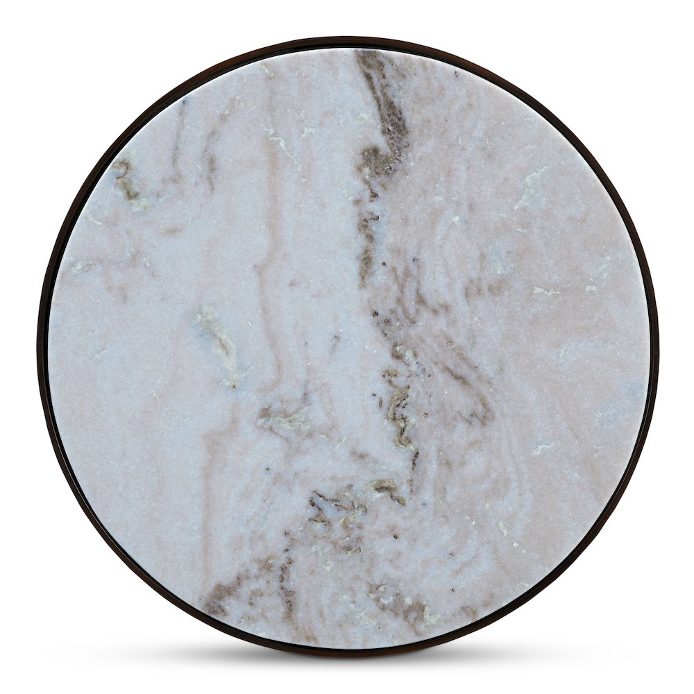 Holli Side Table White Marble