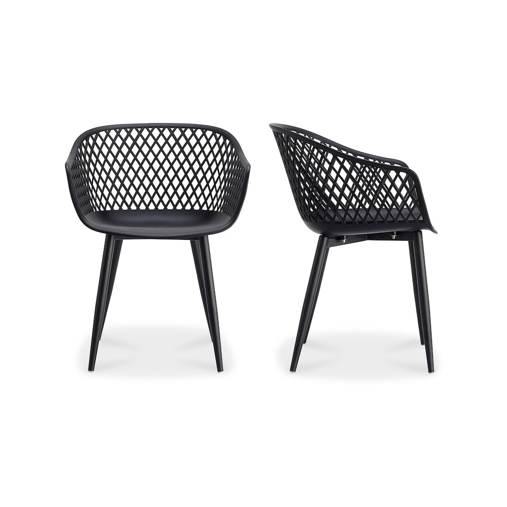 Piazza Outdoor Chair Black – Set Of Two