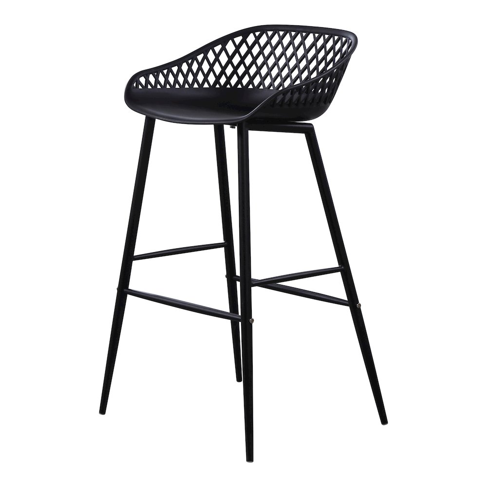 Piazza Outdoor Barstool Black – Set Of Two