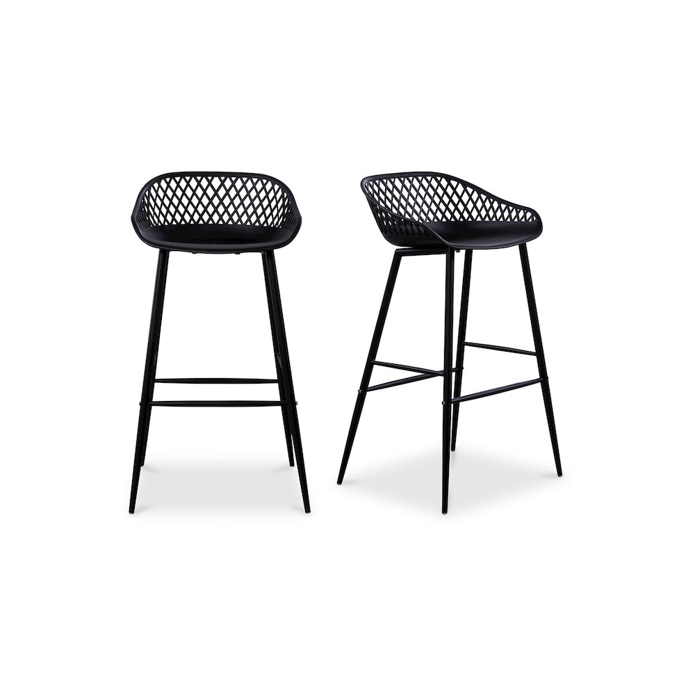 Piazza Outdoor Barstool Black – Set Of Two
