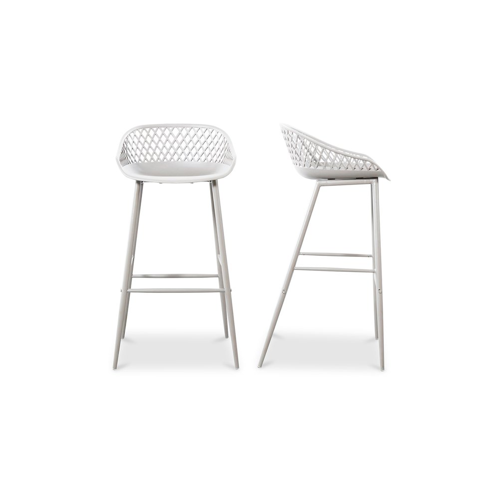 Piazza Outdoor Barstool White – Set Of Two